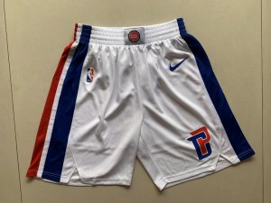 NBA Detroit Pistons shorts Blanc